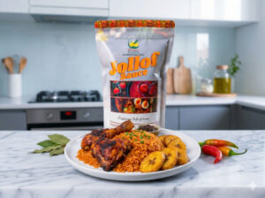 Ghana jollof rice recipe made with Sedeli Foods Jollof Sauce
